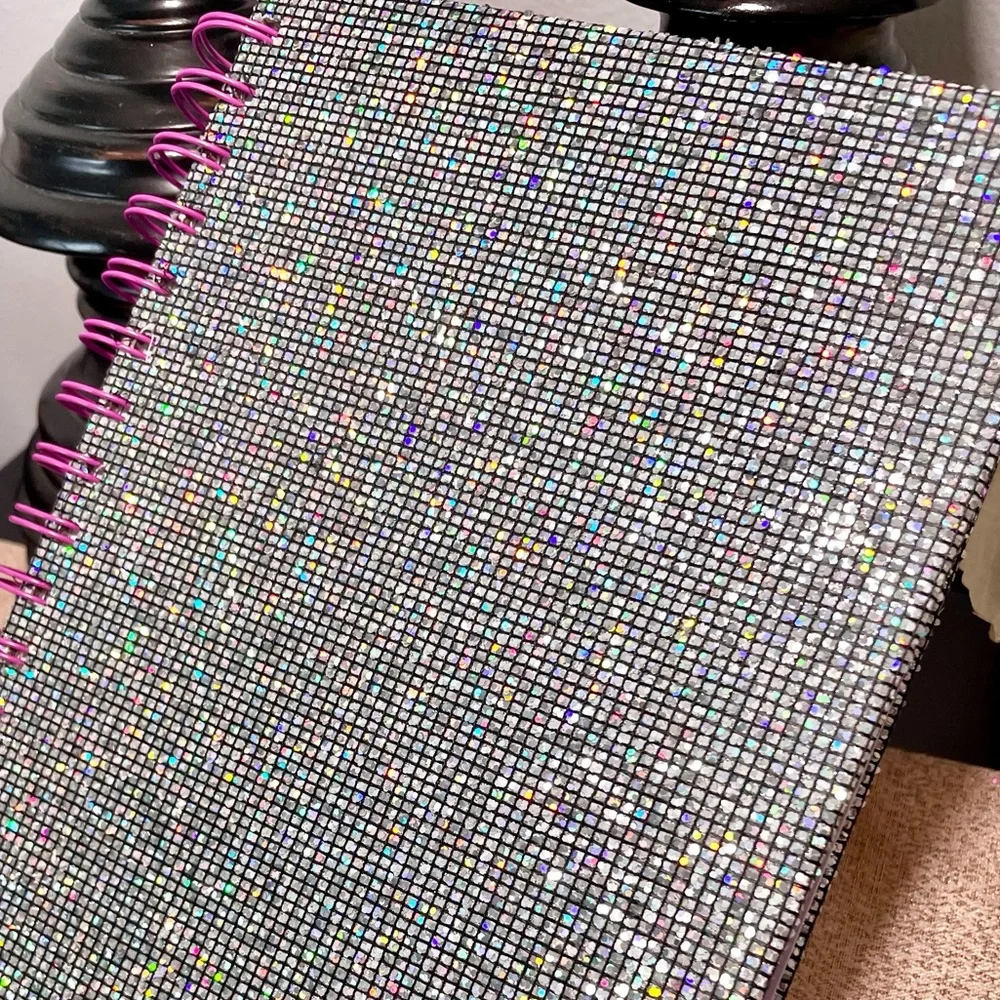 NWT Glitter/Gold Foil Floral Hardcover Notebook/Journal Stationery Bundle